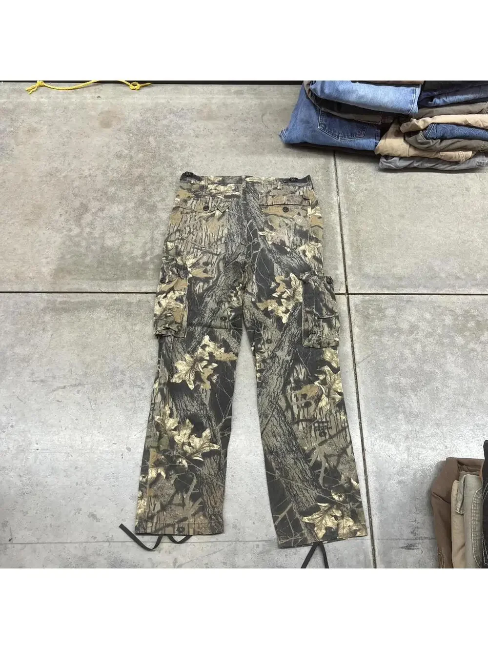 vintage redhead realtree relaxed baggy fit hunting cargo pants size 34 x 30
